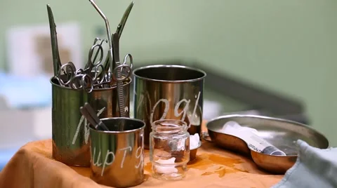 Instruments for surgery Video stock 957418