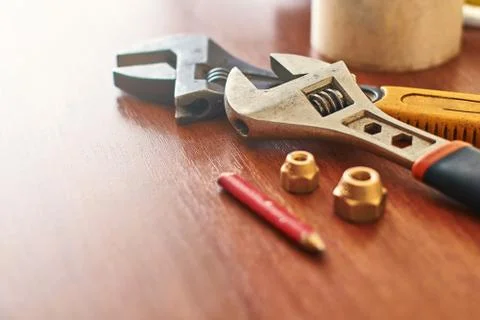 Instruments on the table Stock Photos