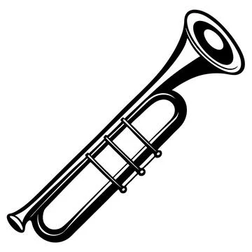 Instruments trombone (3) Illustrazione stock