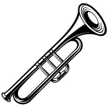 Instruments trombone (6) Illustrazione stock