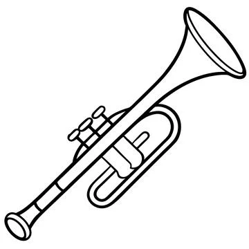 Instruments trumpet (1) Stock Illustration