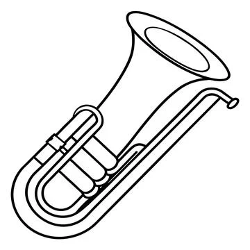 Instruments trumpet (13) Illustrazione stock