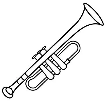 Instruments trumpet (18) Illustrazione stock
