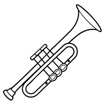 Instruments trumpet (5) Stock Illustration