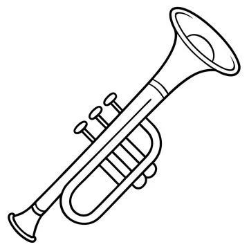 Instruments trumpet (7) Illustrazione stock