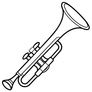 Instruments trumpet (9) Illustrazione stock
