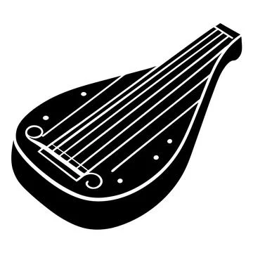 Instruments zither Illustrazione stock