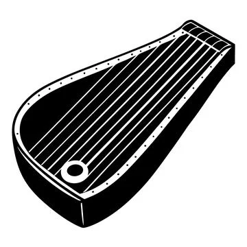 Instruments zither Stock Illustration