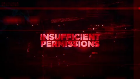 Insufficient Permissions Word on Hacker concept technology futuristic data Stock Footage 342457755