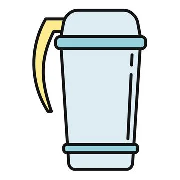 Insulated beverage container keeping drinks hot or cold Stock Illustration