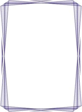 Insulated frame background template for certificate Stock Illustration