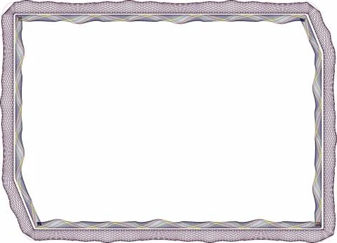 Insulated frame background template for certificate Illustrazione stock