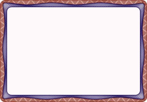 Insulated frame background template for certificate Stock Illustration