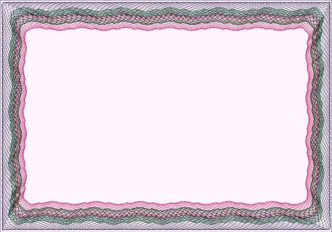 Insulated frame background template for certificate Stock Illustration