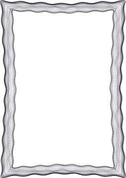 Insulated frame background template for certificate Illustrazione stock