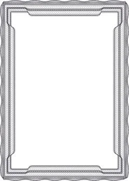 Insulated frame background template for certificate Stock Illustration