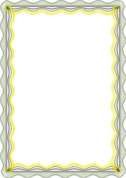 Insulated frame background template for certificate Stock Illustration