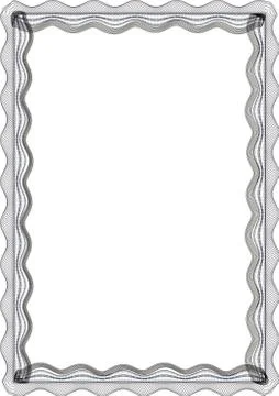 Insulated frame background template for certificate Stock Illustration