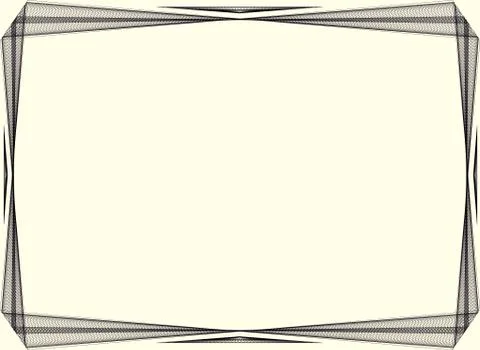 Insulated frame background template for certificate Illustrazione stock