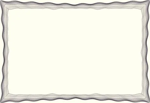 Insulated frame background template for certificate Illustrazione stock