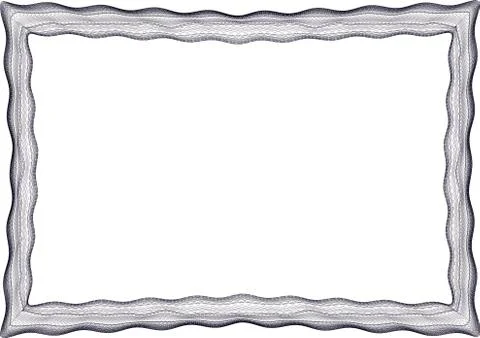 Insulated frame background template for certificate Illustrazione stock