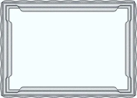 Insulated frame background template for certificate Stock Illustration