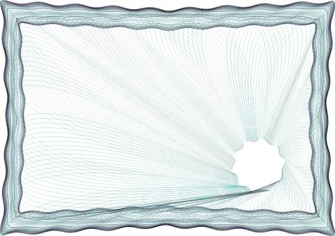 Insulated frame background template for certificate Stock Illustration