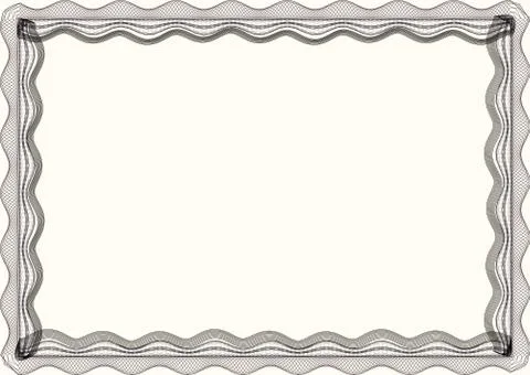 Insulated frame background template for certificate Stock Illustration