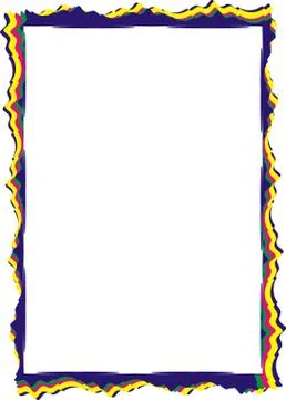 Insulated frame background template for certificate Illustrazione stock