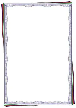 Insulated frame background template for certificate Stock Illustration