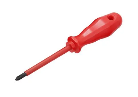 Insulated screwdriver Foto stock