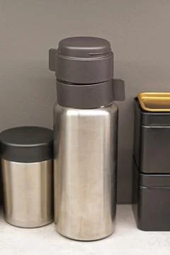 Insulated vacuum bottle Stock Photos