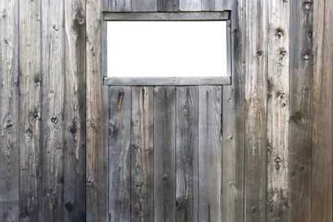Insulated window on the barn Stock Photos