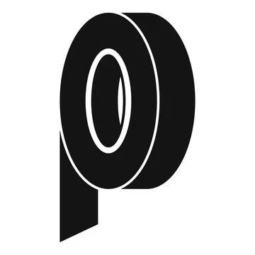 Insulating tape icon, simple style Stock Illustration