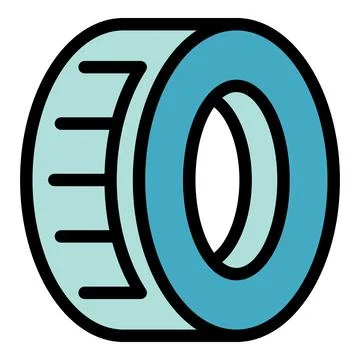 Insulating tape roll for electrical repairs and construction projects Stock Illustration