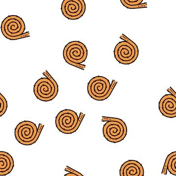 Insulation building material roll vector seamless pattern Stock Illustration