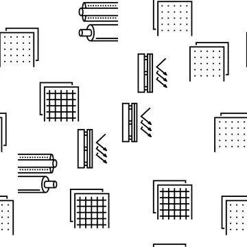 Insulation Building Vector Seamless Pattern Ilustración de archivo