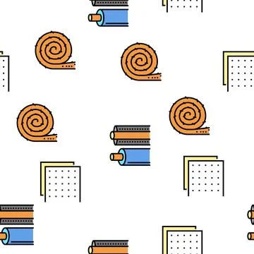 Insulation Building Vector Seamless Pattern Ilustración de archivo