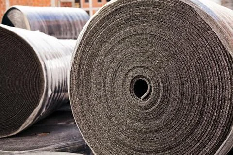 Insulation in construction Stock Photos