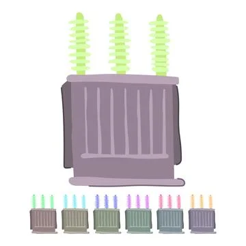 Insulation electrical transformer vector cartoon graphic Stock Illustration