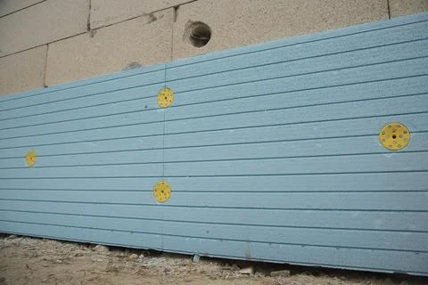 Insulation extruded polystyrene panels Stock Photos