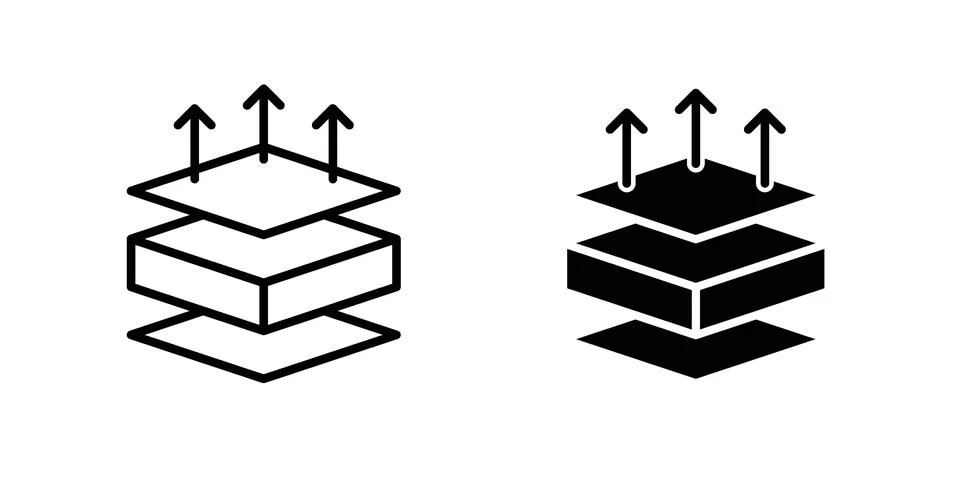 Insulation icon for design projects and web UI Stock Illustration