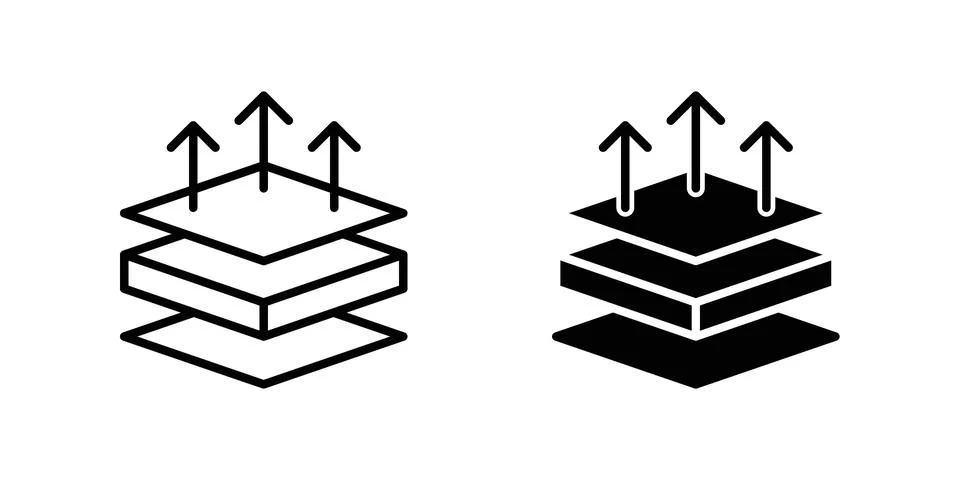 Insulation icon vector symbol graphics Stock Illustration