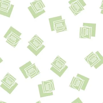 Insulation material container glyph seamless pattern Illustrazione stock