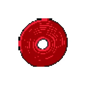Insulation pipe seal tape pixel art vector illustration Stockillustratie