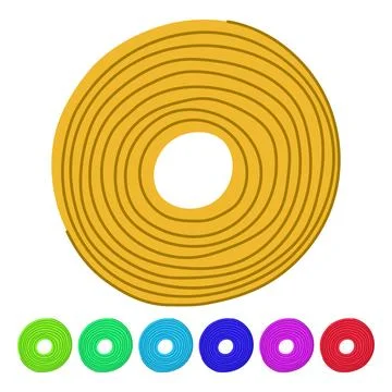 Insulation pipe seal tape vector cartoon graphic Stock Illustration