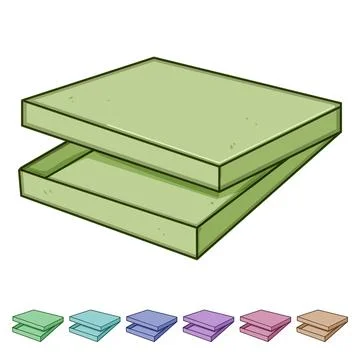 Insulation pizza box cartoon vector graphic 스톡 일러스트