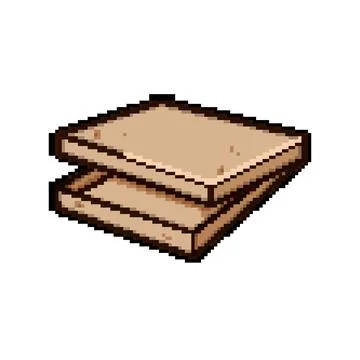Insulation pizza box pixel art vector illustration Stock Illustration