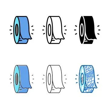 Insulation roll color icon vector styles Stock Illustration