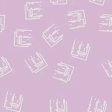 Insulation wallpaper line seamless pattern Stock Illustration